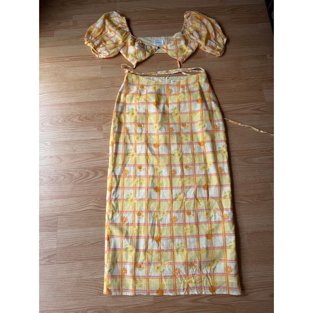 SABO Myah Midi Skirt and Top Set Sz Large MSRP $120 - Picture 6 of 10